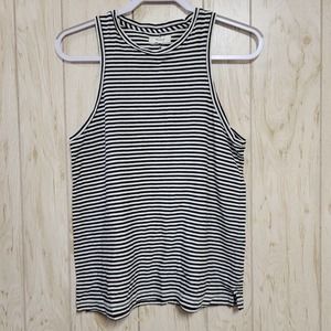 MADEWELL Stripe Sleeveless Muscle Tank XS